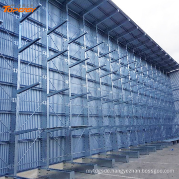 Galvanized single or double side heavy duty outdoor cantilever racks